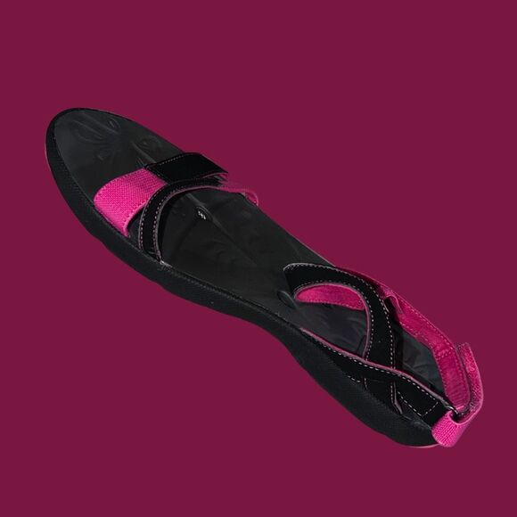 Jambu JBU Cyclone Flat Black/Pink Slip On Flip Flops Sandal Size 11 - Picture 4 of 12
